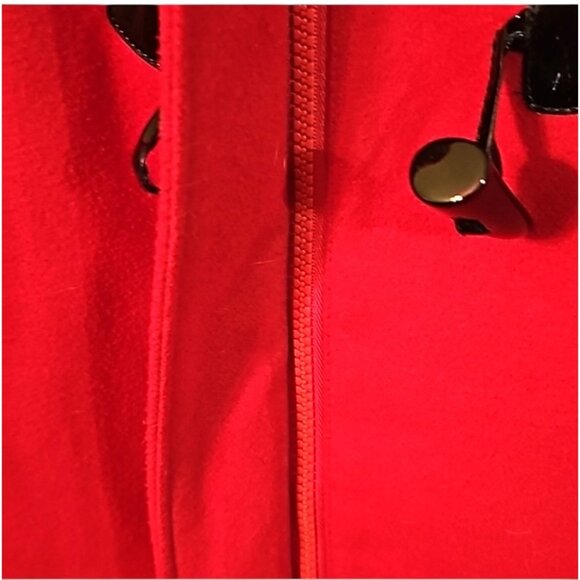 Lane Bryant Women's Hooded Red Coat With Pockets‎ Size 18/20 like new - Picture 7 of 8